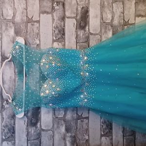 Ocean blue homecoming dress